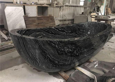 چین سنگ مصنوعی سنگ طبیعی سنگ مرمر با وین های چوبی سیاه و سفید تامین کننده