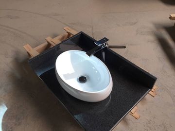 چین Prefab Elegant Granite گرانیت گرانیت حمام حمام هتل با سینک سرامیک تامین کننده