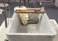 طبيعت طبيعي طبيعي، حمام سنگ مرمر سفيد با رگه هاي خاکستري تامین کننده