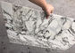 سفید با رگه های سیاه و سفید سنگ فوق العاده نازک سنگ مرمر کاشی برای دکوراسیون تامین کننده