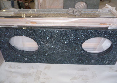 چین Granite آبی مروارید Granite Vanity Top، آشپزخانه گرانیت آشپزخانه کانتر با سینک بیضی تامین کننده